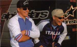 Kimi with Vilander in 2003