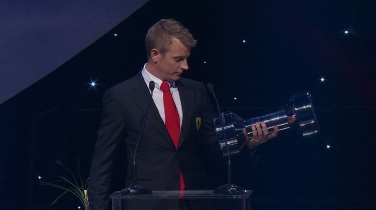 Kimi Raikkonen Sports Ambassador Finland 2017 Award